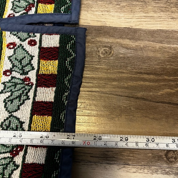 VTG 90s Blair Holiday Lighthouse Snowman Tapestry Jacket Nautical Anchor Medium - Picture 6 of 14